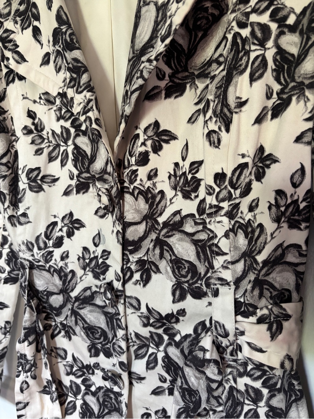 White House Black Market Trench Coat M - Picture 4 of 7